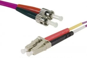 image of 12m Fibre OM3 50 125 LCST Purple Cable