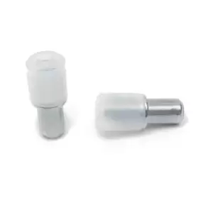 Image of GTV Glass Shelf Supports Plug in Steel Pegs Pins, Pack of 20. with Collar for 5m