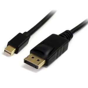 Image of StarTech 6ft Mini DisplayPort to DisplayPort 1.2 Adapter Cable MM DisplayPort 4k