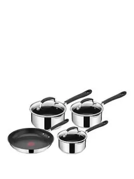 Tefal Jamie Oliver Quick & Easy 4Pce Set- 16/18/20Cm Saucepans With Lids & 24Cm Frypan