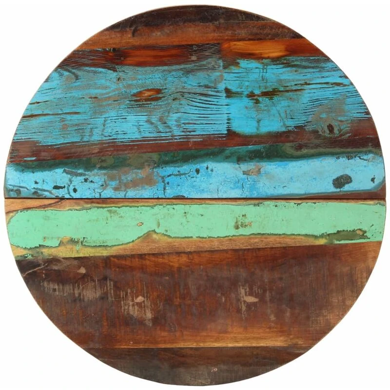 Image of VIDAXL Vidaxl - Round Table Top 60cm 25-27mm Solid Reclaimed Wood 8719883793863