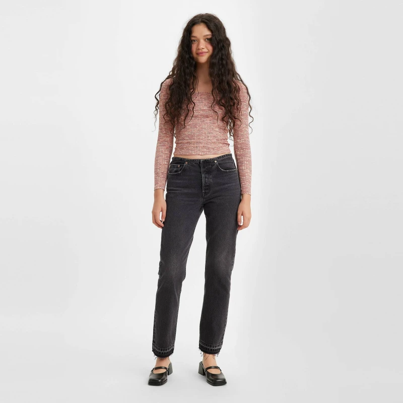 Image of Levis 501 Mini Waist Jeans - Black 30 R