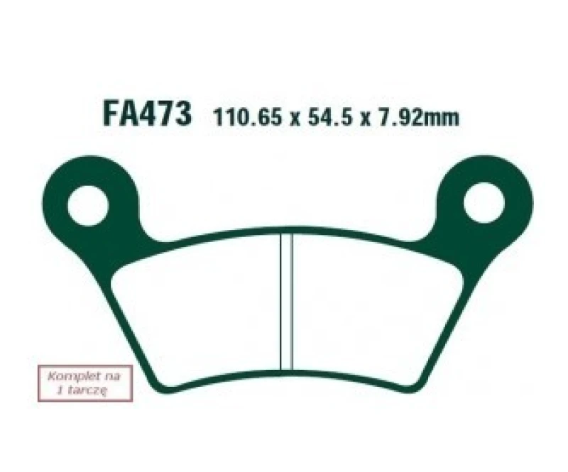 Image of EBC Brakes FA473 Brake pad set Brake Pad Set,disc brake (402)