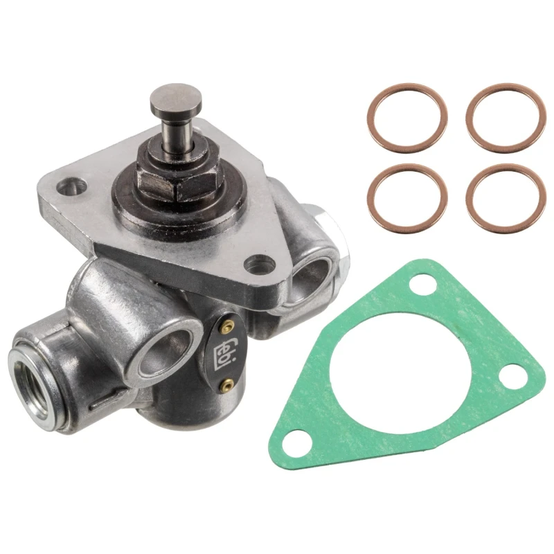 Image of FEBI BILSTEIN 35196 Fuel Pump Mechanical, with seal rings, with seal ring Aluminium Fuel Pump (458)