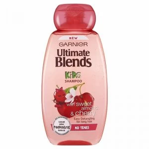 image of Garnier Ultimate Blends Kids Shampoo with Almond & Cherry 250ml