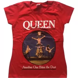 Image of Queen - One Bites The Dust Ladies X-Large T-Shirt - Red