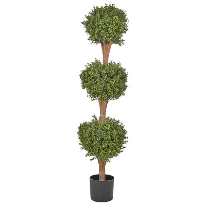 Image of Beliani Artificial Plant Buxus Ball Tree 154cm Green