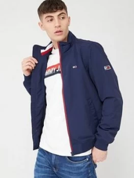 Image of Tommy Jeans Essential Bomber Jacket - Black, Navy Size M Men