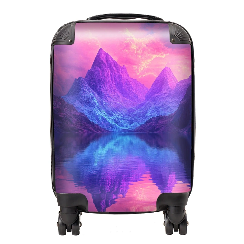 Image of Designer Luggage Elena Sable: 00050 Suitcase in Purple Size: Large Purple Unisex Large