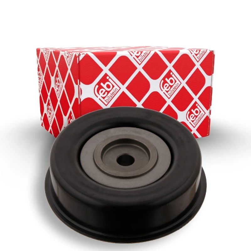 Image of FEBI BILSTEIN 28316 Idler Pulley Metal Deflection/Guide Pulley,v-ribbed belt (312)