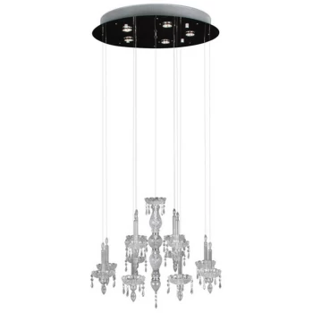 image of Linea Verdace Lighting - Linea Verdace Ghostly Cluster Pendant Ceiling Light Chrome