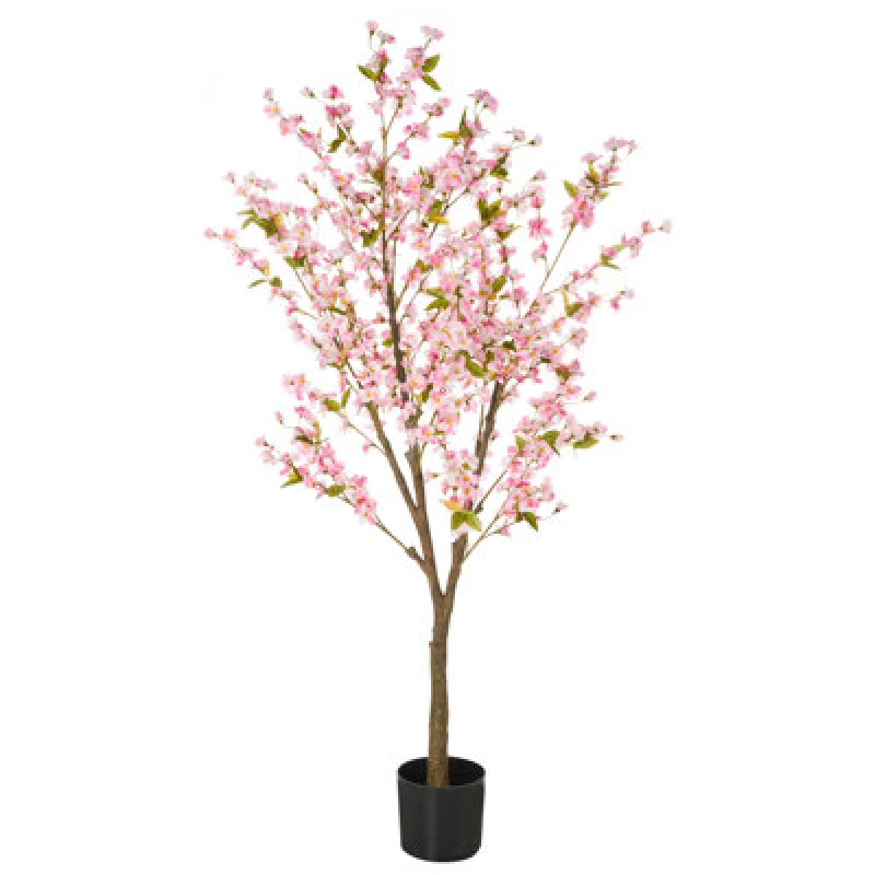 Image of Beliani Artificial Plant Cherry Tree 180 Cm Pink