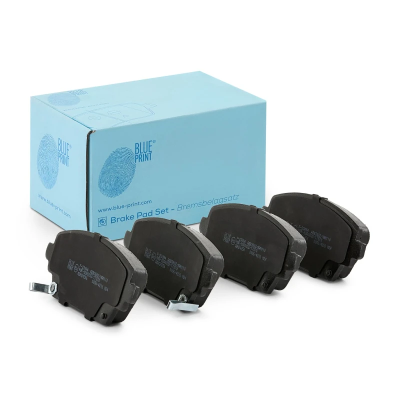 Image of Blue PRINT ADH24256 Brake pad set Front Axle, with acoustic wear warning Brake Pad Set,disc brake (402)