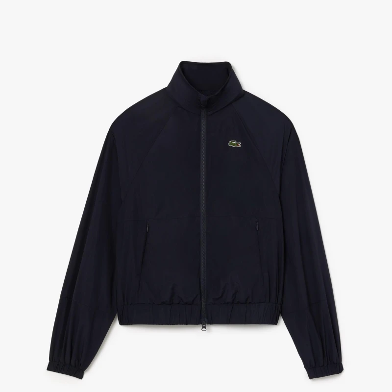 Image of Lacoste Relaxed Fit Track Jacket Blue female 12
