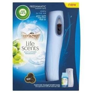 image of Air Wick Freshmatic Max Complete Linen Air Scented Spray Max 80 Days