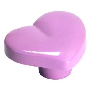 image of BQ Baby Pink Heart Furniture Knob Pack of 1