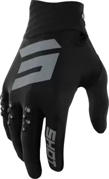 Image of Shot Contact Motocross Gloves, black-grey, Size 3XL, black-grey, Size 3XL