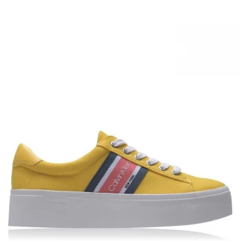 Calvin Klein Jinjer Trainers - Scuba Yellow