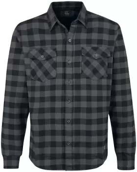 image of Vintage Industries Harley Shirt Flanel Shirt charcoal black