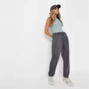 Image of Missguided White Wash 90S Jogger Coord - Grey