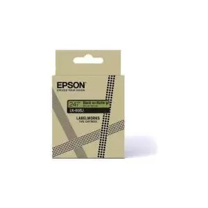 Image of Epson LK-5GBJ Black on Matte GreenTape Cartridge 18mm - C53S672078