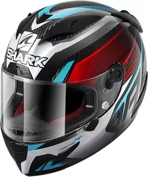 Image of Shark Race-R Carbon Pro Aspy Helmet, carbon-blue, Size L, carbon-blue, Size L