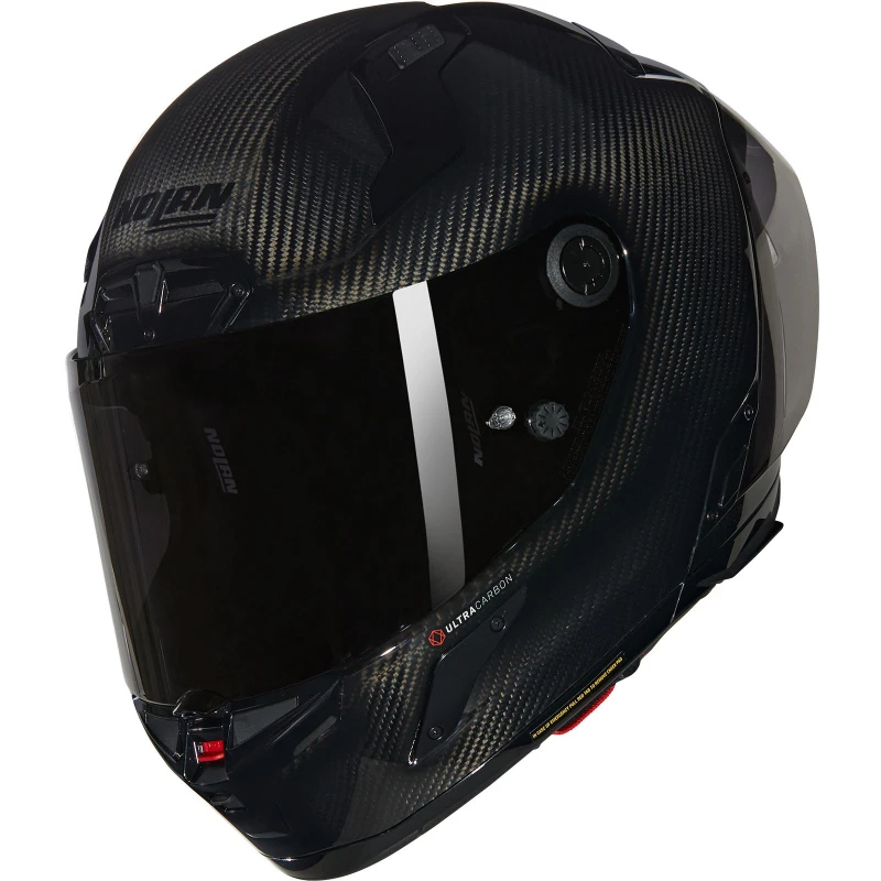 Image of Nolan X-804 RS Ultra Carbon Puro Motorcycle Helmet XXS Black Carbon Silver (324)