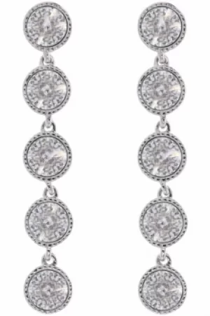 Image of Ted Baker Ladies Silver Plated Rizza Rivoli Crystal Long Earring TBJ1161-01-02