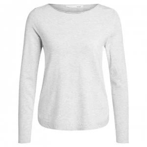 image of Oui Core Crew Jumper - Lightgrey 9087