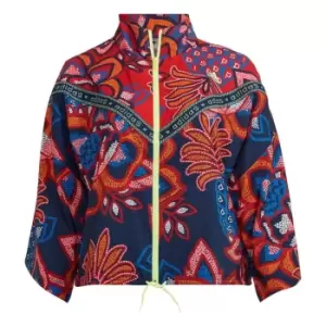 Image of adidas FARM Track Top (Plus Size) Womens - Mystery Blue / Hi-Res Yellow