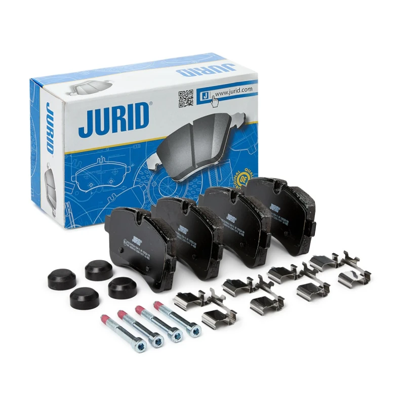 Image of JURID 2923209560 Brake pad set prepared for wear warning indicator, with accessories Brake Pad Set,disc brake (402)