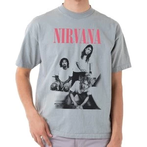 Image of Nirvana - Bathroom Photo Unisex Large T-Shirt - Grey