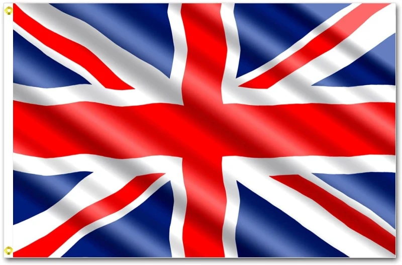 Image of Shatchi 5 X 3ft Union Jack National Flag 1pc Events Pub BBQ Decorations for Rugby Cricket Football Sports 2023 World Cup Banner Fa Multi unisex
