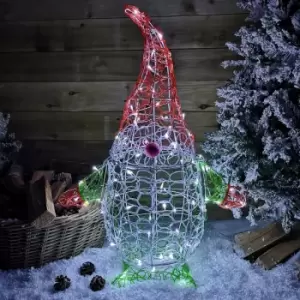 Image of Samuel Alexander - 90cm White LED Indoor Outdoor Acrylic Christmas Gonk Decoration