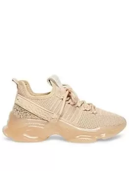 Image of Steve Madden Maxilla-r Trainers - Pink/Beige, Pink, Size 39, Women