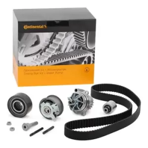 image of CONTITECH Water Pump + Timing Belt Kit VW,AUDI,SKODA CT1051WP2