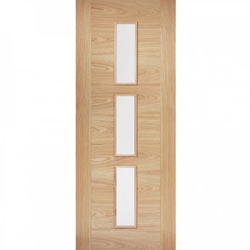 Image of LPD Sofia Fully Finished Oak Glazed Internal Door - 1981mm x 686mm (78 inch x 27 inch)