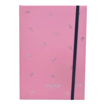 Jack Wills Saddleton A5 Notebook - Pink