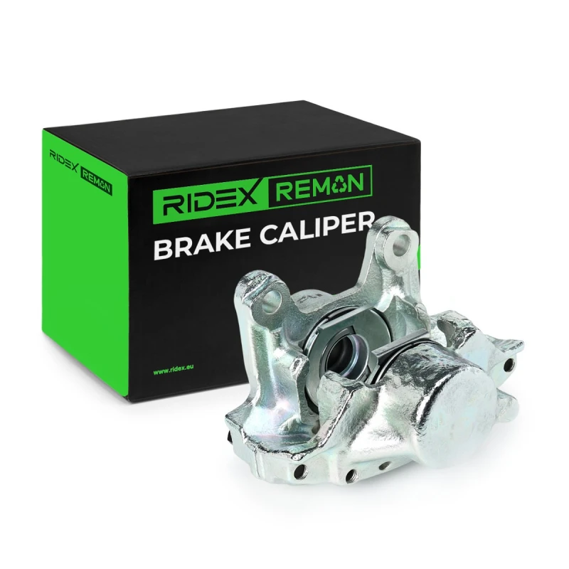 Image of RIDEX REMAN 78B0451R Brake caliper Rear Axle, without accessories Steel, Cast Iron Brake Caliper (78)