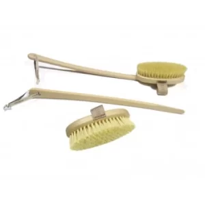 image of Hydrea London Hydrea London Cactus Bristle Long Handle Dry Skin Body Brush