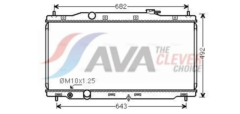 Image of Engine radiator AVA COOLING SYSTEMS HD2307
