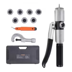 Image of VEVOR Hydraulic Tube Expander, 3/8" to 1-1/8" OD, HAVC Hydraulic Swaging Tool with 7 Pipe Expander Heads, Deburring Tool, Pipe Cutter for Copper Alumi