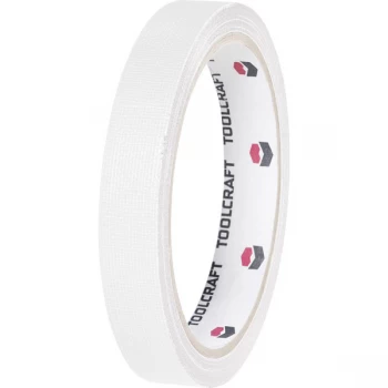 Image of Toolcraft 403796 Fabric Adhesive Tape 10 m x 19mm - White