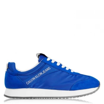 Image of Calvin Klein Jeans Jerrold Lace Nylon Trainers - Nautical Blue