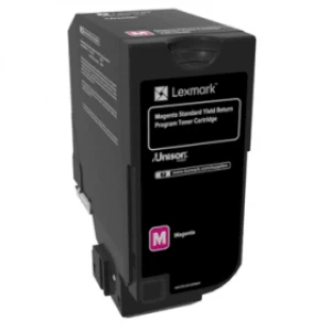 image of Lexmark 74C2SM0 Magenta Laser Toner Ink Cartridge