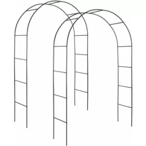 image of Tectake 2 Garden Arches Approx. 240cm Green