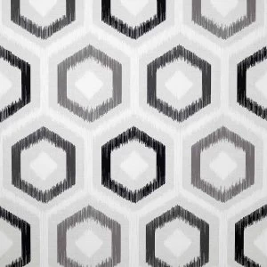 Image of Arthouse Ikat Geo Mono Wallpaper