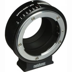 image of Metabones Nikon G Lens to Micro Four Thirds Camera Lens Mount Adapter - NFG-M43G-BM1 - Black