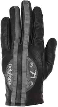 Image of Helstons Record Air Summer Motorcycle Gloves, black-grey, Size M L, black-grey, Size M L