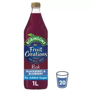 Image of Robinsons Fruit Creations Blackberry and Blueberry, 1L